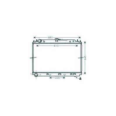 Radiatore acqua per NISSAN NAVARA dal 2010 al 2015 Codice OEM 21410EB30A