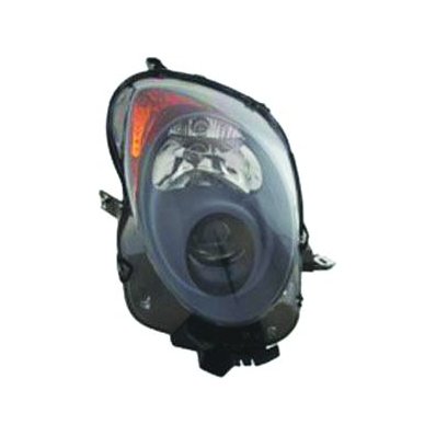 Proiettore nero per ALFA ROMEO MITO dal 2008 al 2016 lato destro passeggero Codice OEM 50527823