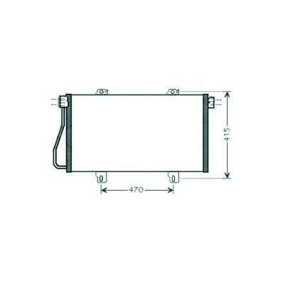 Condensatore per RENAULT MASTER dal 1997 al 2003 Codice OEM 7701052120