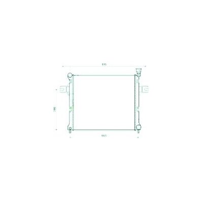 Radiatore acqua per JEEP GRAND CHEROKEE dal 2005 al 2010 Codice OEM 55116849AB