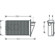 Scambiatore di calore per FIAT MAREA dal 1996 al 2002
