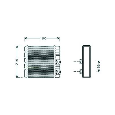 Scambiatore di calore per BMW X3 E83 dal 2004 al 2006 Codice OEM 64118372783