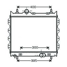 Radiatore acqua per CHRYSLER - DODGE PT CRUISER dal 2000 al 2004