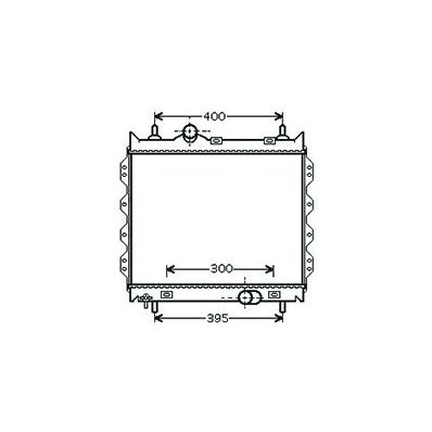 Radiatore acqua per CHRYSLER - DODGE PT CRUISER dal 2000 al 2004