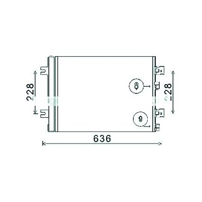 Condensatore per DACIA SANDERO dal 2008 al 2012 Codice OEM 921007794R