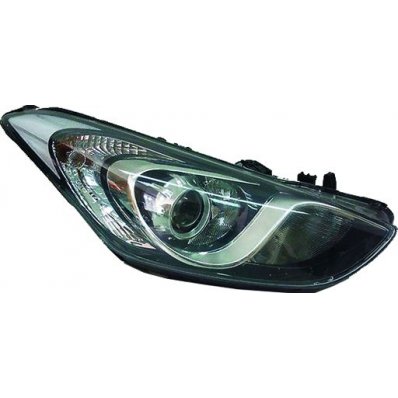Proiettore cromato per HYUNDAI i30 dal 2012 al 2016 lato destro passeggero Codice OEM 92102A6020