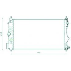 Radiatore acqua per CHEVROLET - DAEWOO CRUZE dal 2009 al 2011