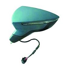 Retrovisore elettrico verniciabile abbattibile per SEAT LEON dal 2017 lato sinistro guidatore
