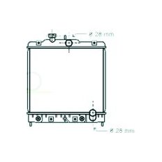 Radiatore acqua per HONDA CIVIC dal 1991 al 1995