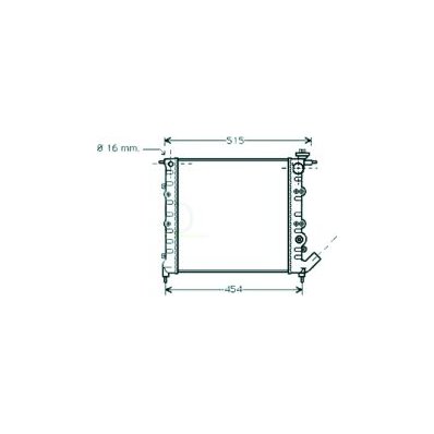 Radiatore acqua per RENAULT R19 dal 1988 al 1992 Codice OEM 7700784037