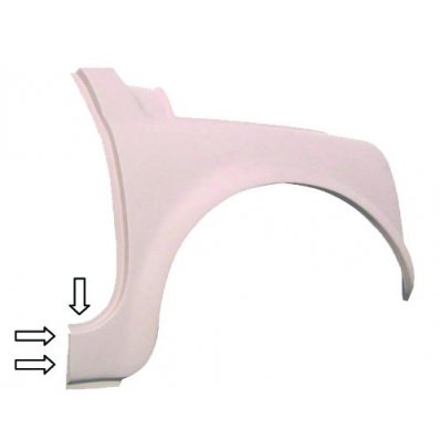 Parafango anteriore per FIAT 500 dal 1960 al 1967 lato sinistro guidatore