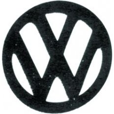 Fregio anteriore nero per VOLKSWAGEN GOLF  III dal 1991 al 1997