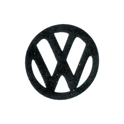 Fregio anteriore nero per VOLKSWAGEN GOLF  II dal 1989 al 1991 Codice OEM 191853601JXZ1