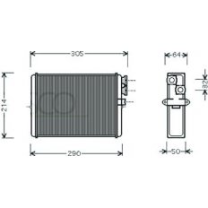 Scambiatore di calore per VOLVO C70 dal 1997 al 2006