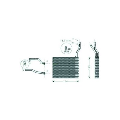 Scambiatore di calore per FORD C-MAX dal 2007 al 2010 Codice OEM 1253190