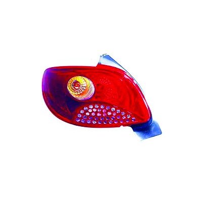 Fanale posteriore rosso ad. Valeo per PEUGEOT 206 dal 2009 al 2013 lato destro passeggero Codice OEM 6351FX/6351FY/96827932