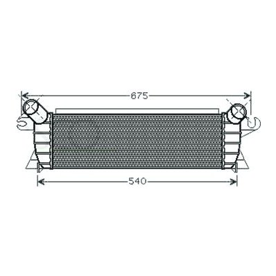 Intercooler per RENAULT KANGOO dal 1997 al 2003 Codice OEM 8200140970
