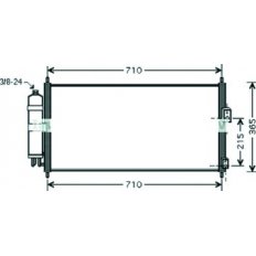 Condensatore per NISSAN ALMERA TINO dal 2001 al 2006