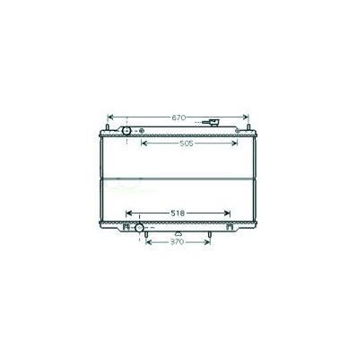 Radiatore acqua per NISSAN NAVARA dal 2002 al 2004 Codice OEM 21410VK505