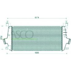 Intercooler per OPEL ASTRA H GTC dal 2005 al 2009