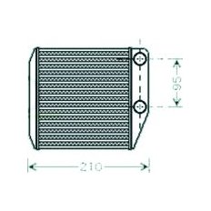 Scambiatore di calore per FIAT PUNTO dal 2005 al 2012