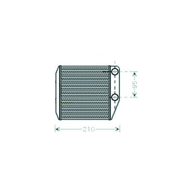 Scambiatore di calore per FIAT PUNTO dal 2005 al 2012 Codice OEM 77365032