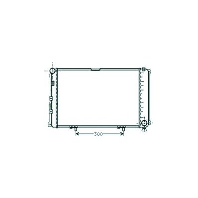 Radiatore acqua per MERCEDES-BENZ 190 W201 dal 1983 al 1993 Codice OEM A2015000803