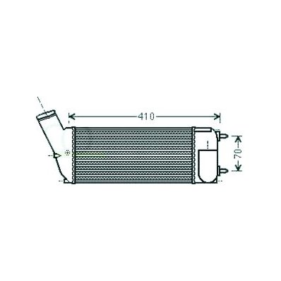 Intercooler per CITROEN C4 dal 2010 al 2013 Codice OEM 0384K0