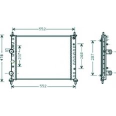 Radiatore acqua per FIAT BRAVO dal 1995 al 2001