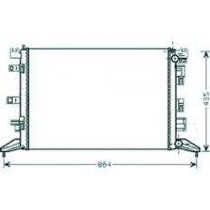 Radiatore acqua per RENAULT LAGUNA dal 2010 al 2015
