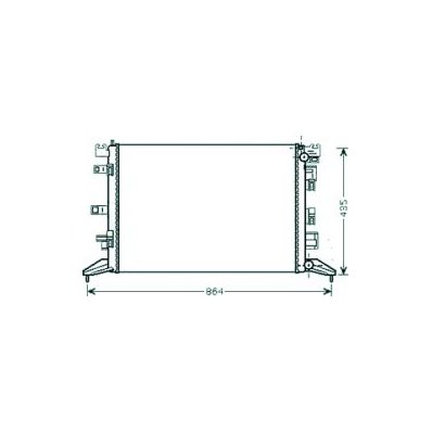Radiatore acqua per RENAULT LAGUNA dal 2010 al 2015 Codice OEM 214100001R