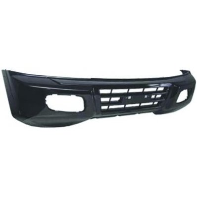 Paraurto anteriore nero con fori codolino per MITSUBISHI PAJERO dal 2000 al 2002 Codice OEM MR496687