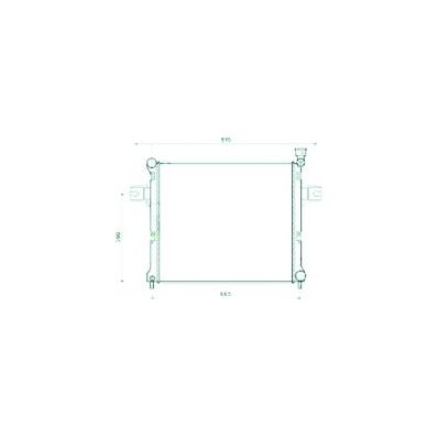Radiatore acqua per JEEP GRAND CHEROKEE dal 2005 al 2010 Codice OEM 55116842AB