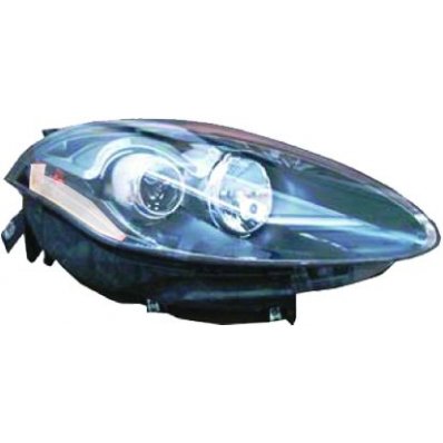 Proiettore xenon nero 10-09-06-14 fan bianco per FIAT BRAVO dal 2007 al 2014 lato destro passeggero Codice OEM 51877888