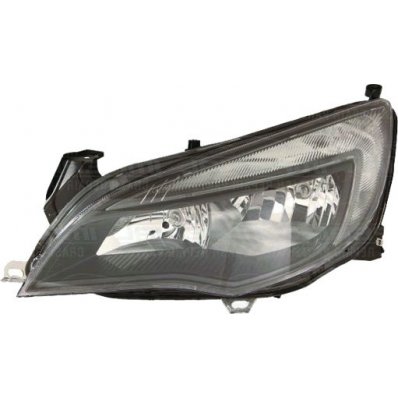 Proiettore nero per OPEL ASTRA J dal 2009 al 2012 lato sinistro guidatore Codice OEM 1216219