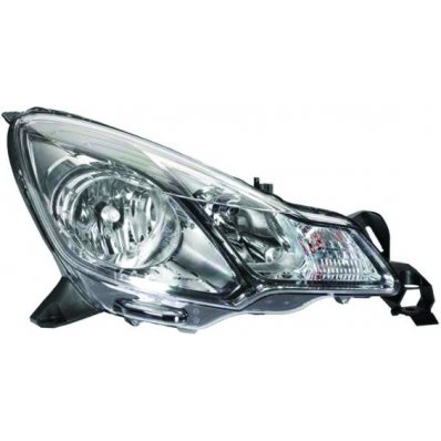 Proiettore nero per CITROEN C3 dal 2013 al 2016 lato destro passeggero Codice OEM 1606931480