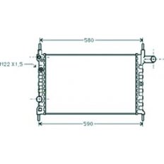 Radiatore acqua per OPEL KADETT E dal 1984 al 2000
