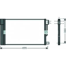 Condensatore per FIAT PUNTO dal 2009 al 2012