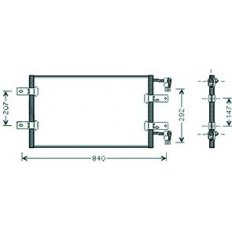 Condensatore per OPEL VIVARO dal 2001 al 2006