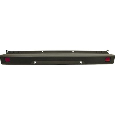 Paraurto posteriore nero centrale con fori sensore per FIAT DOBLO&#039; dal 2005 al 2009 Codice OEM 735415726