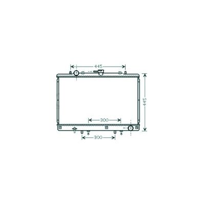 Radiatore acqua per MITSUBISHI PAJERO dal 1991 al 1997 Codice OEM MB924487