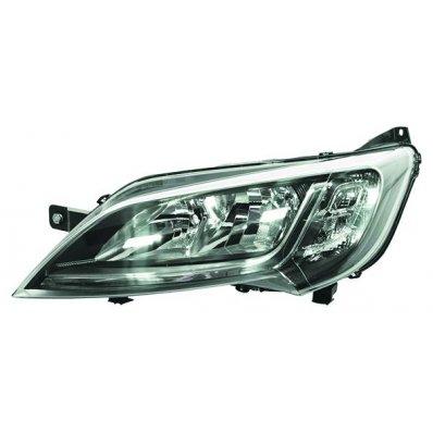 Proiettore nero per CITROEN JUMPER dal 2014 lato sinistro guidatore Codice OEM 712481111129