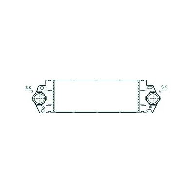 Intercooler per VOLKSWAGEN TRANSPORTER T5 dal 2003 al 2009 Codice OEM 7H0145804B
