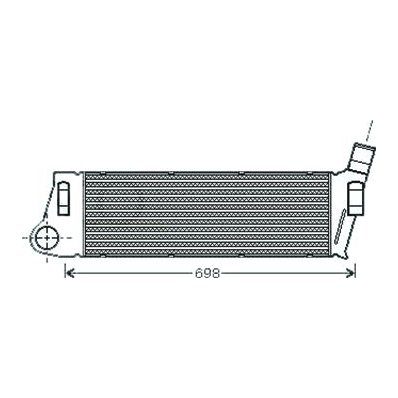 Intercooler per RENAULT SCENIC dal 2003 al 2006 Codice OEM 8200700172