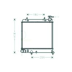 Radiatore acqua per HYUNDAI ACCENT dal 2002 al 2006
