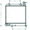 Radiatore acqua per HYUNDAI ACCENT dal 2002 al 2006