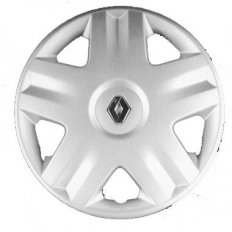 Coppa ruota diametro 13 logo cromato per RENAULT CLIO dal 2005 al 2009