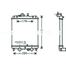 Radiatore acqua per PIAGGIO PORTER dal 1997 al 2009
