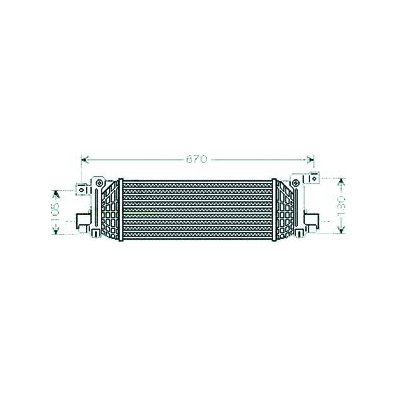 Intercooler per FORD FUSION dal 2002 al 2005 Codice OEM 1337624