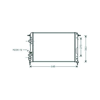 Radiatore acqua per RENAULT MEGANE dal 1995 al 1999 Codice OEM 7700429769